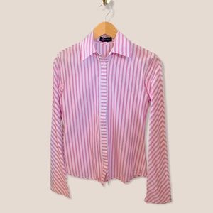CK Bradley Pink & White Stripe Tenley Shirt | 6